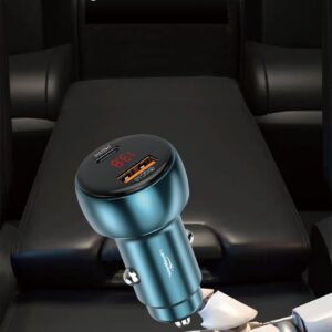 Lapramol LP-R22 48W PD fast car charger with USB-C and USB-A dual ports for high-speed charging in UK vehicles